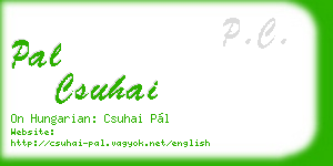 pal csuhai business card